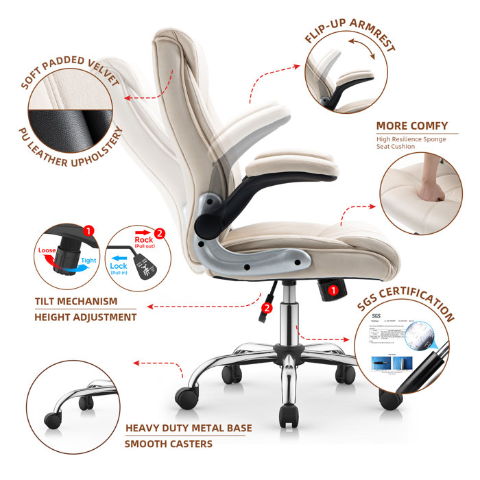 Inbox Zero Executive Chair & Reviews Wayfair